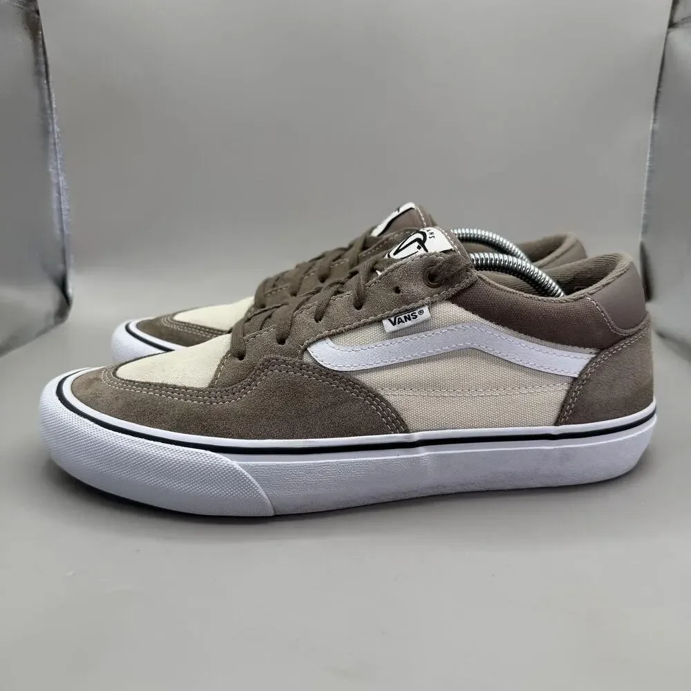 Vans Rowan Skate Shoes Mens 10.5 Walnut Suede ProCush Skateboarding Sneakers